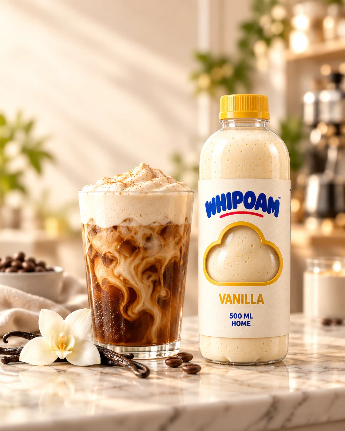WHIPOAM Vanilla and iced coffee